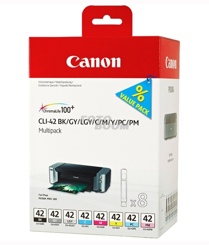 CLI-42 Multipack BK/C/M/Y/PM/PC/GY/LGY CLI-42 Multipack BK/C/M/Y/PM/PC/GY/LGY