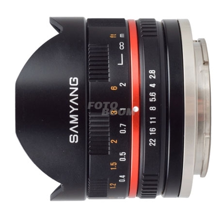 8mm f/2,8 II UMC Sony NEX Negro