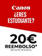 20 Euros de Cashback de Estudiantes de Canon