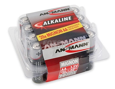 LR06-AA-Mignon Alcalina Red Line 20u.
