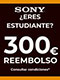 300 Euros de Cashback de Estudiantes de Sony
