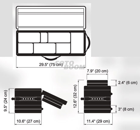 Bolsa para 3 x 200D+Balastro