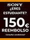 150 Euros de Cashback de Estudiantes de Sony