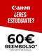 60 Euros de Cashback de Estudiantes de Canon