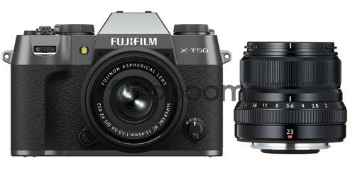 X-T50 Plata Carbón + 15-45mm f/3.5-5.6 XC OIS PZ + 23mm f/2 R WR Negro + 200E BONIFICACION X + 10% EXPERIENCE DAY X-T50 Plata Carbón + 15-45mm f/3.5-5.6 XC OIS PZ + 23mm f/2 R WR Negro + 200E BONIFICACION X + 10% EXPERIENCE DAY