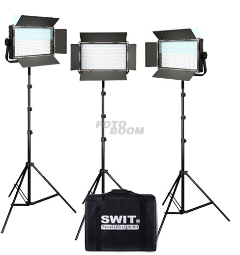 Kit 3 Paneles S-2110CS 576 LEDs Bicolor