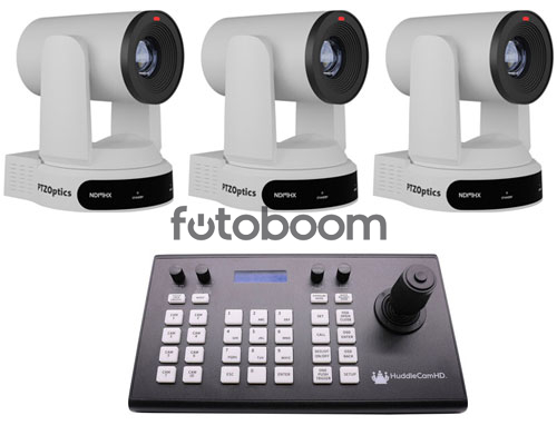 KIT 3 x Move 4K 30X (Blanco) + HC-JOY-G4 KIT 3 x Move 4K 30X (Blanco) + HC-JOY-G4