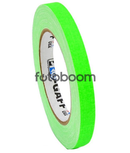 Cinta Gaffer 12mm x 22.8m (Verde Fluorescente)