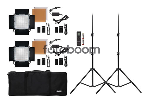 Kit de Estudio LED Profesional DLP-1000 Bicolor Kit de Estudio LED Profesional DLP-1000 Bicolor