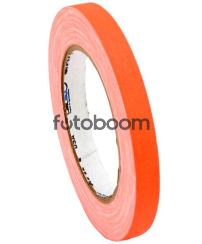 Cinta Gaffer 12mm x 22.8m (Naranja Fluorescente)