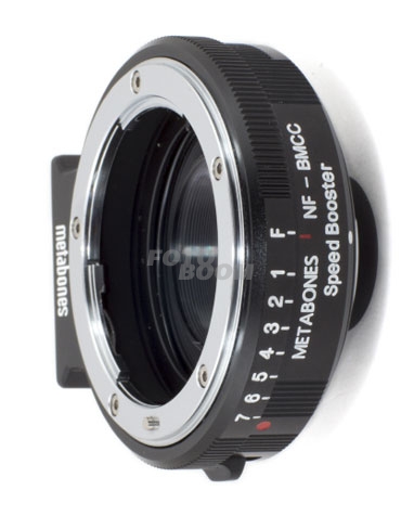 Nikon G Lens Speed Booster 0.64x a cuerpo BMCC
