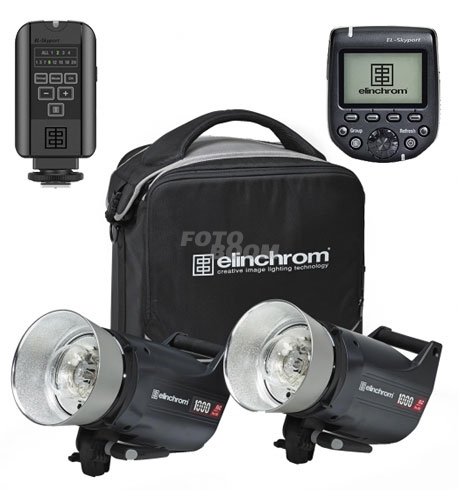 KIT 2 Flashes ELC PRO-HD1000 TO GO + Transmitter Pro Pentax