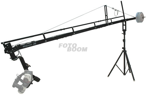 Grua 5,5m + Jib Stand + Pan-Tilt Head Jr. + LCD Arm