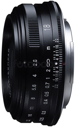 18mm f/2.8 Color-Skopar Fuji X Negro