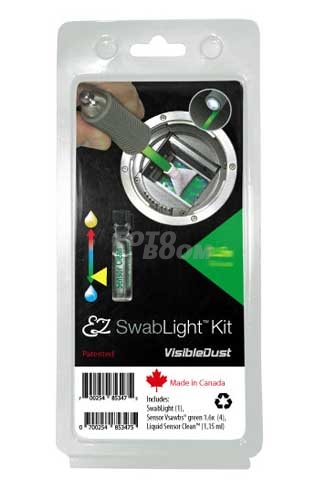 Kit EZ SwabLight + Sensor Clean +Bastoncillos verdes 1.0x Kit EZ SwabLight + Sensor Clean +Bastoncillos verdes 1.0x