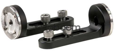 Par de adaptadores con ranura de montaje de tornillo 1/4-20