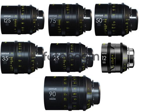 KIT VESPID 7-Lens 12/25/35/50/75/90 Macro/125 (FF, PL+EF) - PROMO VESPID DZOFilm