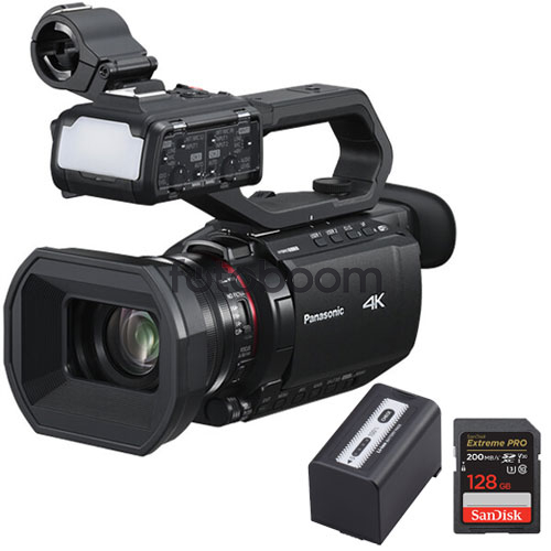 AG-CX18 + SDXC 128GB V30 200MB/s + AG-VBR59 con 250E Panasonic CONECT AG-CX18 + SDXC 128GB V30 200MB/s + AG-VBR59 con 250E Panasonic CONECT