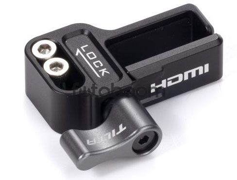 Abrazadera de cable HDMI para GH6 (Negro)