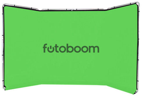 Fondo Panorámico 4 x 2,3m - Chroma Key Verde Fondo Panorámico 4 x 2,3m - Chroma Key Verde