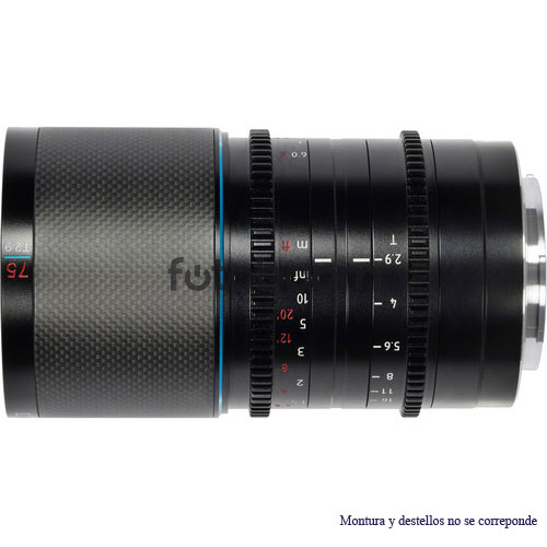 75mm T2.9 x1.6 Anamórfico Saturn Neutral (Full Frame, X-Mount) 75mm T2.9 x1.6 Anamórfico Saturn Neutral (Full Frame, X-Mount)