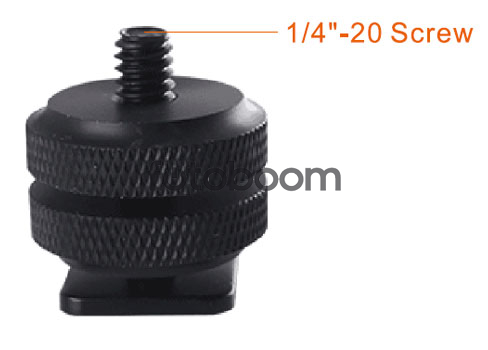 S-020 Adaptador Hot Shoe a macho 1/4 S-020 Adaptador Hot Shoe a macho 1/4
