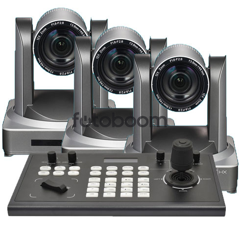 Kit 3 x UV510AS ST NDI POE IR 30x + KBD2000
