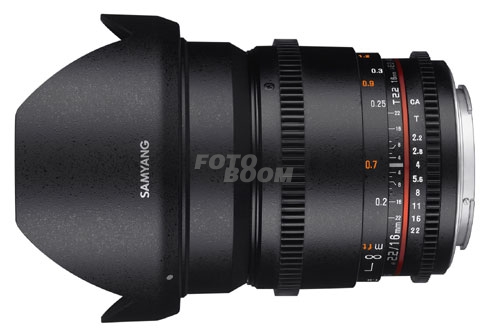 16mm t/2.2 ED AS IF UMC VDSLR II Nikon (APS-C) - LIQUIDACION 16mm t/2.2 ED AS IF UMC VDSLR II Nikon (APS-C) - LIQUIDACION