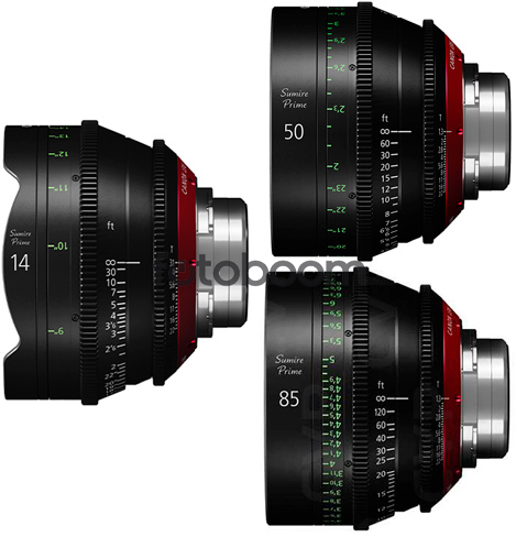 KIT SUMIRE CN-E 14mm/50mm/85mm (METERS) KIT SUMIRE CN-E 14mm/50mm/85mm (METERS)