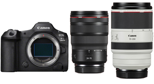 EOS R5 Mark II + 24-70mm f/2.8L RF IS USM + 70-200mm f/2.8L RF IS USM + CANEST - BLACK FRIDAY CANON EOS R5 Mark II + 24-70mm f/2.8L RF IS USM + 70-200mm f/2.8L RF IS USM + CANEST - BLACK FRIDAY CANON