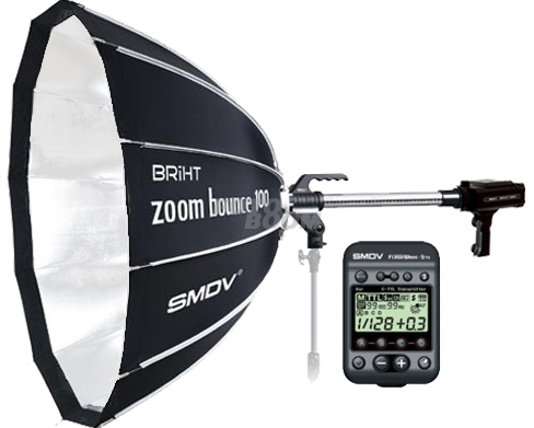 Briht 360 + ZOOM BOUNCE 100 Briht Blanco + FlashWave 5TX Canon