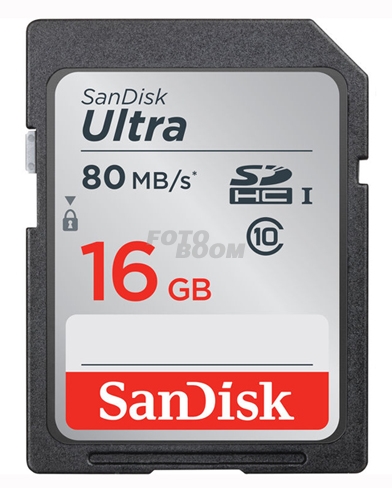 Secure Digital ULTRA SDHC 16Gb 80Mb/s