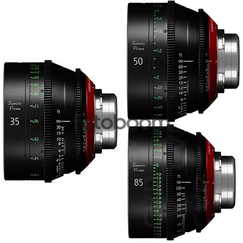KIT SUMIRE CN-E 35mm/50mm/85mm (FEET) KIT SUMIRE CN-E 35mm/50mm/85mm (FEET)