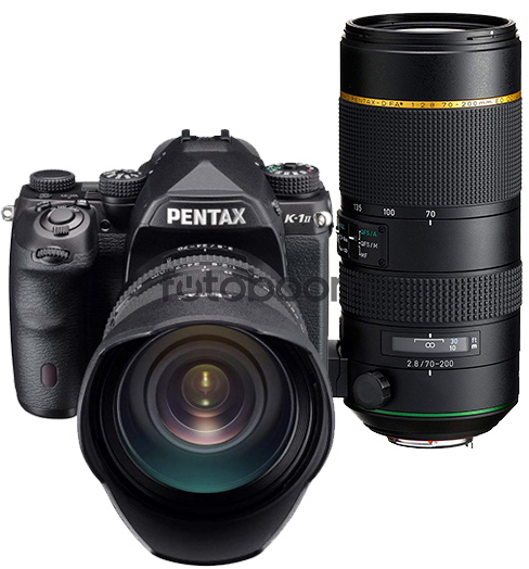 K1 Mark II + 24-70mm f/2.8 FA WR HD + 70-200mm f/2.8 FA AW HD con 750E - BLACK FRIDAY PENTAX