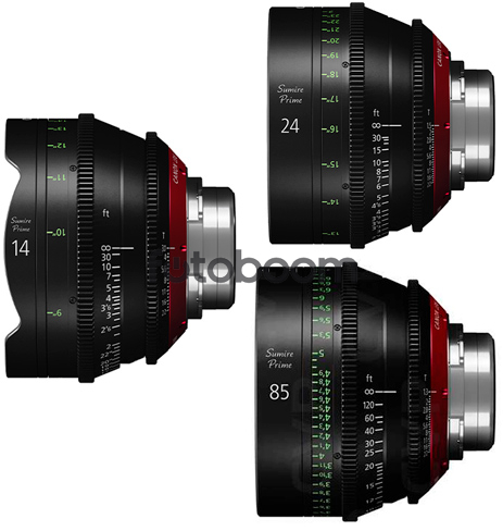 KIT SUMIRE CN-E 14mm/24mm/85mm (FEET) KIT SUMIRE CN-E 14mm/24mm/85mm (FEET)