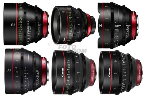 KIT CN-E 14mm/24mm/35mm/50mm/85mm/135mm (METERS) KIT CN-E 14mm/24mm/35mm/50mm/85mm/135mm (METERS)