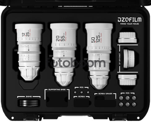 KIT PICTOR ZOOM BLANCO 12-25mm/ 20-55mm/ 50-125mm