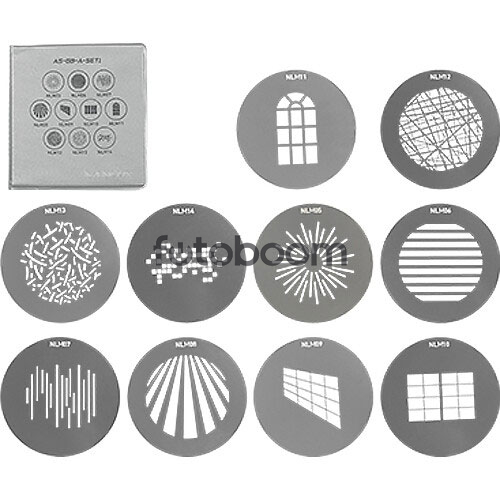 Gobos Set 1 para PJ-NLM-15-30 Gobos Set 1 para PJ-NLM-15-30