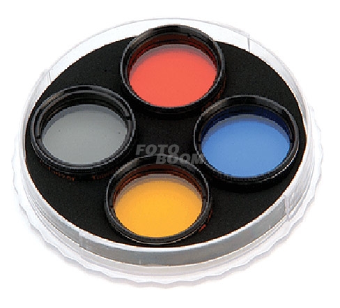 Juego Nº 1 - 31,8mm (4 filtros - 21 Naranja 46%, 80A Azul Claro 30%, 15 Amarillo Juego Nº 1 - 31,8mm (4 filtros - 21 Naranja 46%, 80A Azul Claro 30%, 15 Amarillo