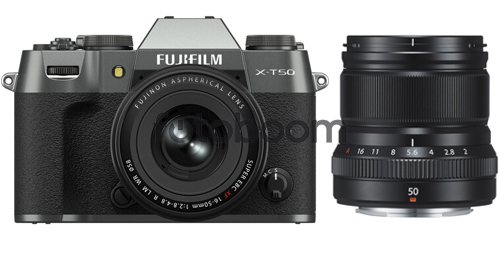 X-T50 Plata Carbón + 16-50mm f/2.8-4.8 XF R LM WR + 50mm f/2 R XF WR Negro + 200E BONIFICACION X + 10% EXPERIENCE DAY X-T50 Plata Carbón + 16-50mm f/2.8-4.8 XF R LM WR + 50mm f/2 R XF WR Negro + 200E BONIFICACION X + 10% EXPERIENCE DAY