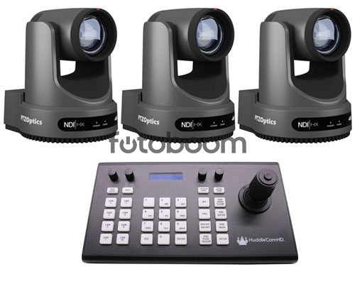 KIT 3 x Move 4K 12X (Gris) + HC-JOY-G4 KIT 3 x Move 4K 12X (Gris) + HC-JOY-G4