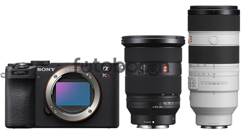 Alpha A7CR Negra + 24-70mm f/2.8 GM II + 70-200mm f/2.8 GM OSS II + 200EU CASHBACK - BLACK FRIDAY SONY