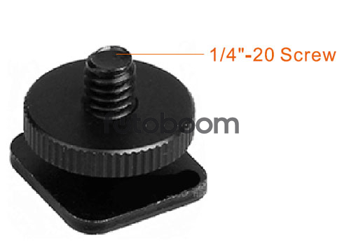 S-019 Adaptador Hot Shoe a macho 1/4 S-019 Adaptador Hot Shoe a macho 1/4