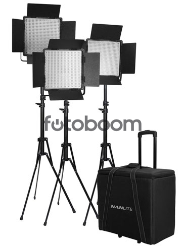 Kit 3 Paneles CN-600SA LED + Maleta