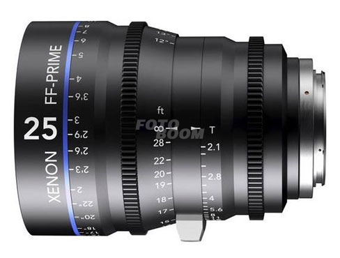 25mm f/2,1 Xenon FF-Prime Montura Sony E 25mm f/2,1 Xenon FF-Prime Montura Sony E