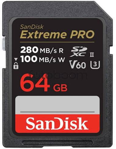Secure Digital EXTREME PRO SDXC 64GB V60 280MB/s Secure Digital EXTREME PRO SDXC 64GB V60 280MB/s
