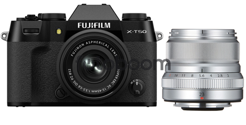 X-T50 Negra + 15-45mm f/3.5-5.6 XC OIS PZ + 23mm f/2 R WR Plata + 200E BONIFICACION X + 10% EXPERIENCE DAY
