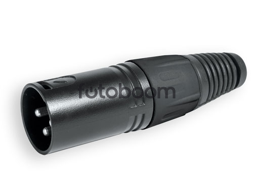 Conector XLR Aéreo Macho 3 Polos Conector XLR Aéreo Macho 3 Polos