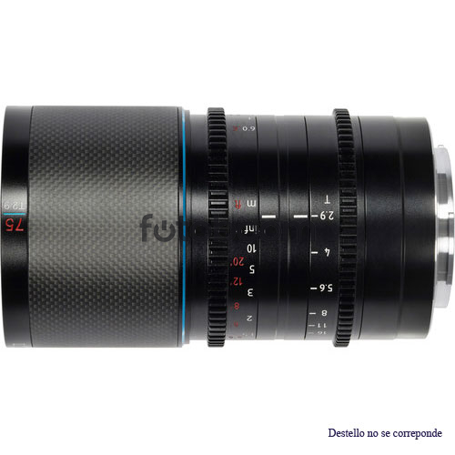 75mm T2.9 x1.6 Anamórfico Saturn Neutral (Full Frame, E-Mount) 75mm T2.9 x1.6 Anamórfico Saturn Neutral (Full Frame, E-Mount)