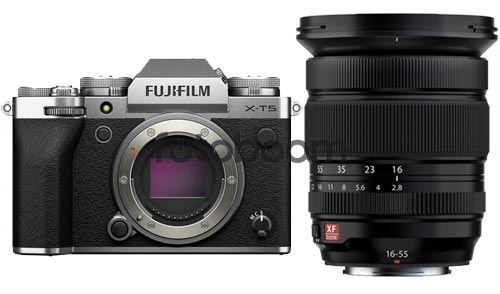 X-T5 Plata + 16-55mm f/2,8 XF R LM WR II con 250E Descuento Directo Fuji + 10% EXPERIENCE DAY